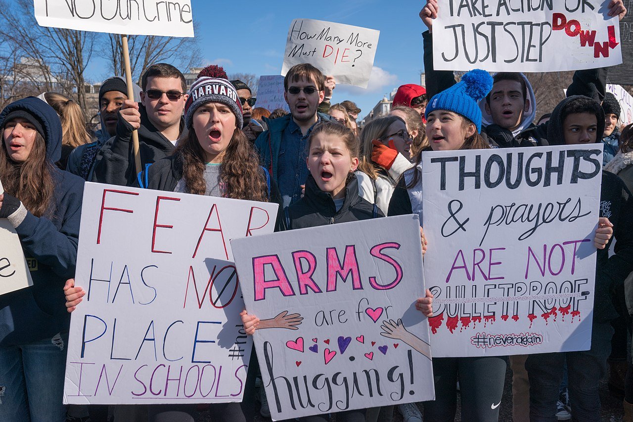 Gun violence protest: US students walk out of classes