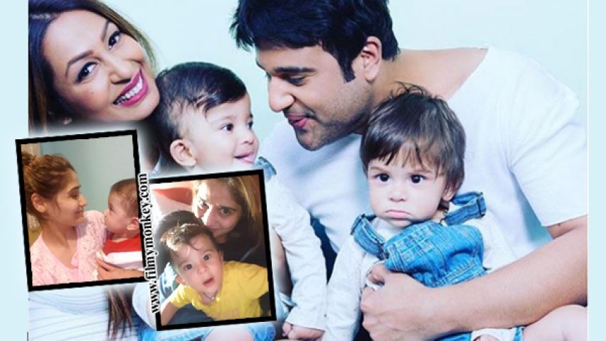 Krushna Abhishek & wife Kashmera Shah share first pic of their twin sons Krsihaang & Rayaan K Sharma!