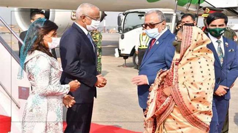 Maldives President in Dhaka