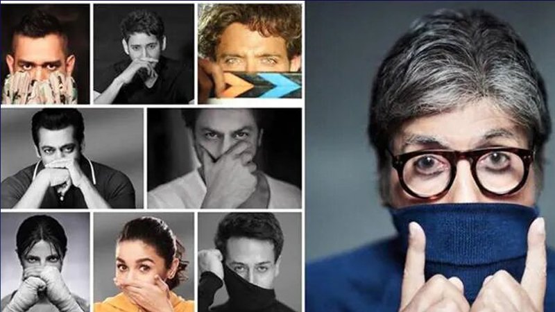 Bollywood stars encourage fans to wear masks with unique photoshoot