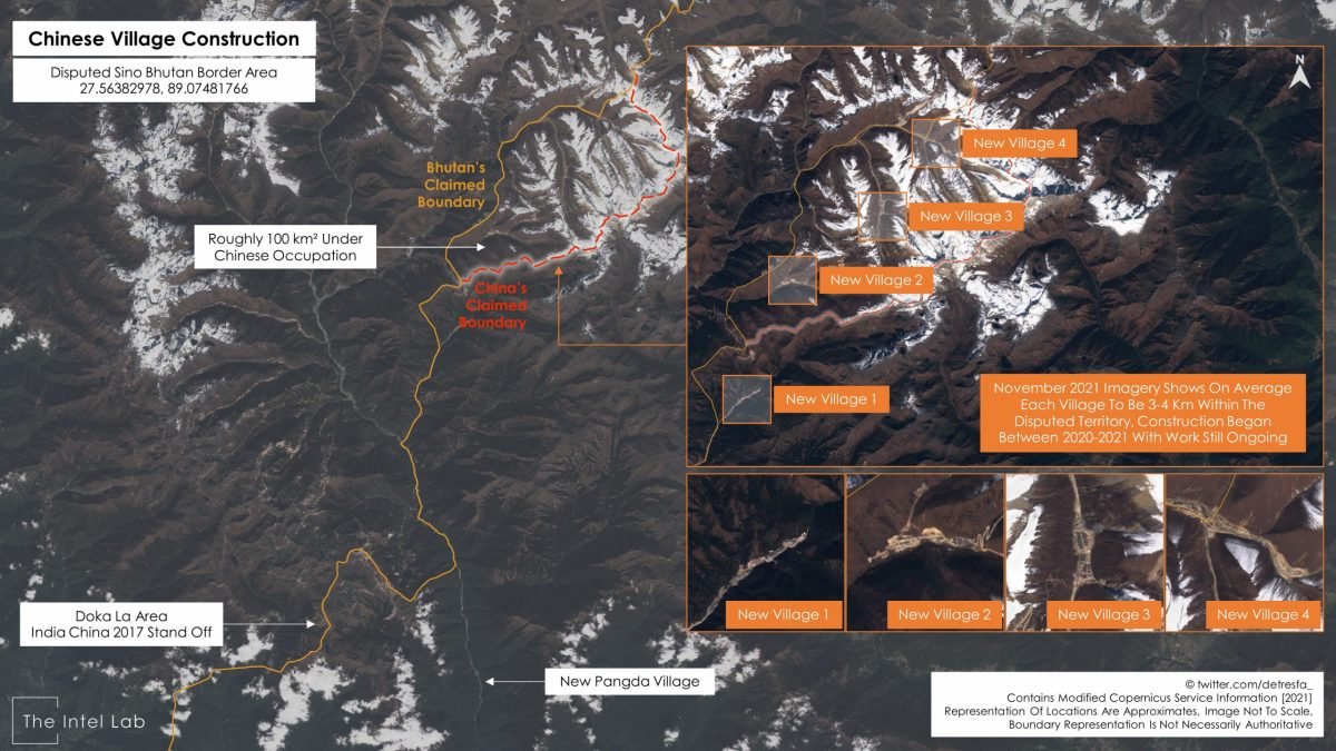 Chinese Landgrab On Bhutanese Territory, 4 Villages Built In 1 Year