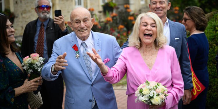 WWII veteran, 100, weds 96-yr-old bride on D-Day anniversary