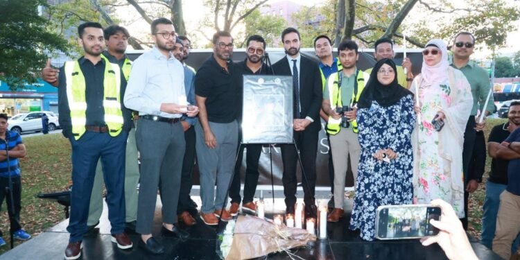 Honoring Detective Didarul Islam: A Solemn Community Vigil in New York
